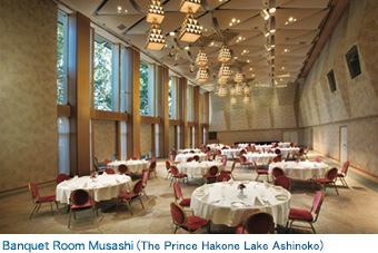 Banquet Room Musashi（The Prince Hakone Lake Ashinoko）