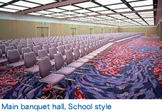 Main banquet hall, School style