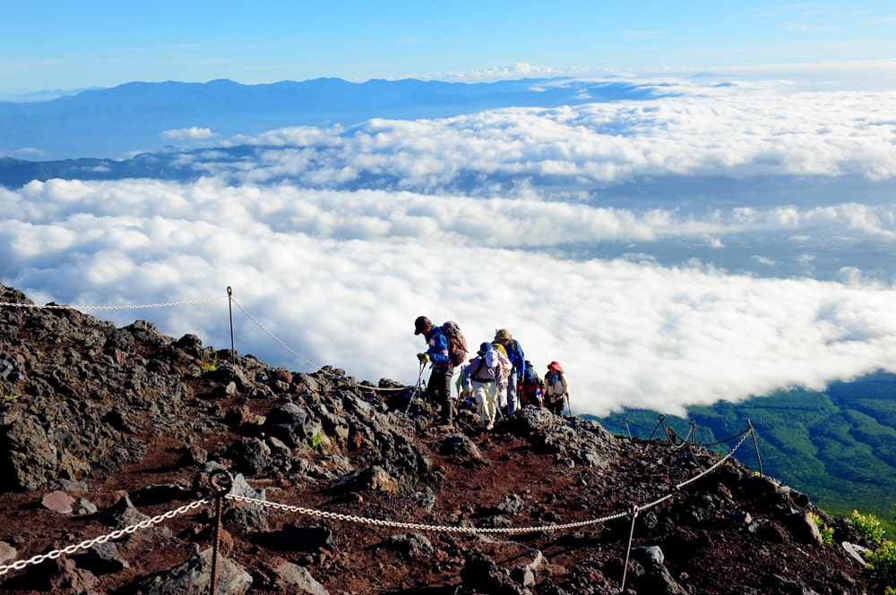 Climbing Mount Fuji