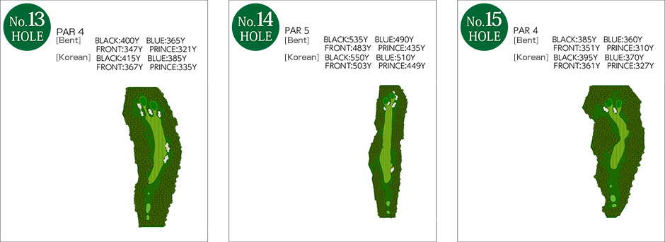 No.13~No.15 Hole