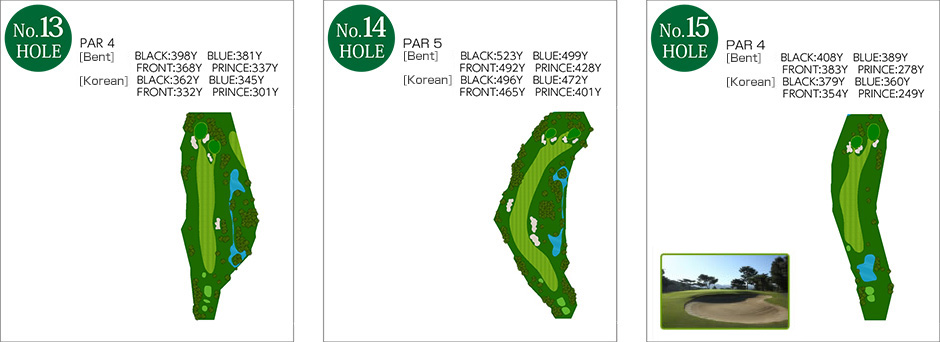 No.13~No.15 Hole