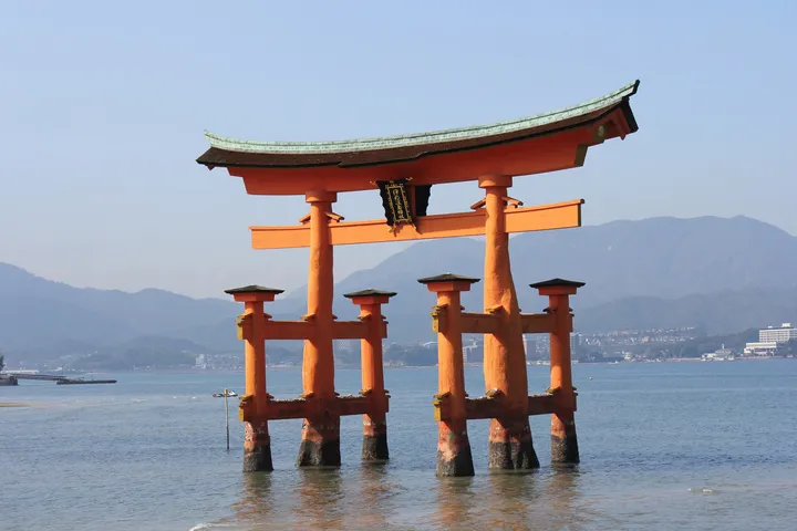 The Great Torii viewed from Itsukushima Shrine
