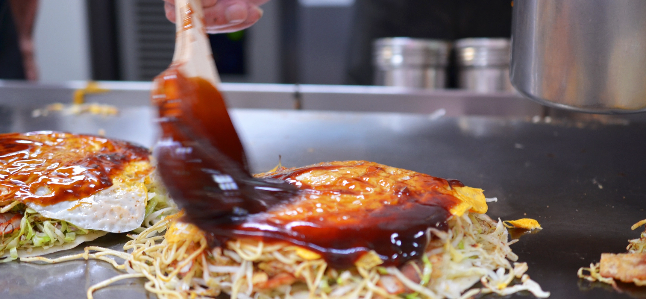 Hiroshima-style okonomiyaki