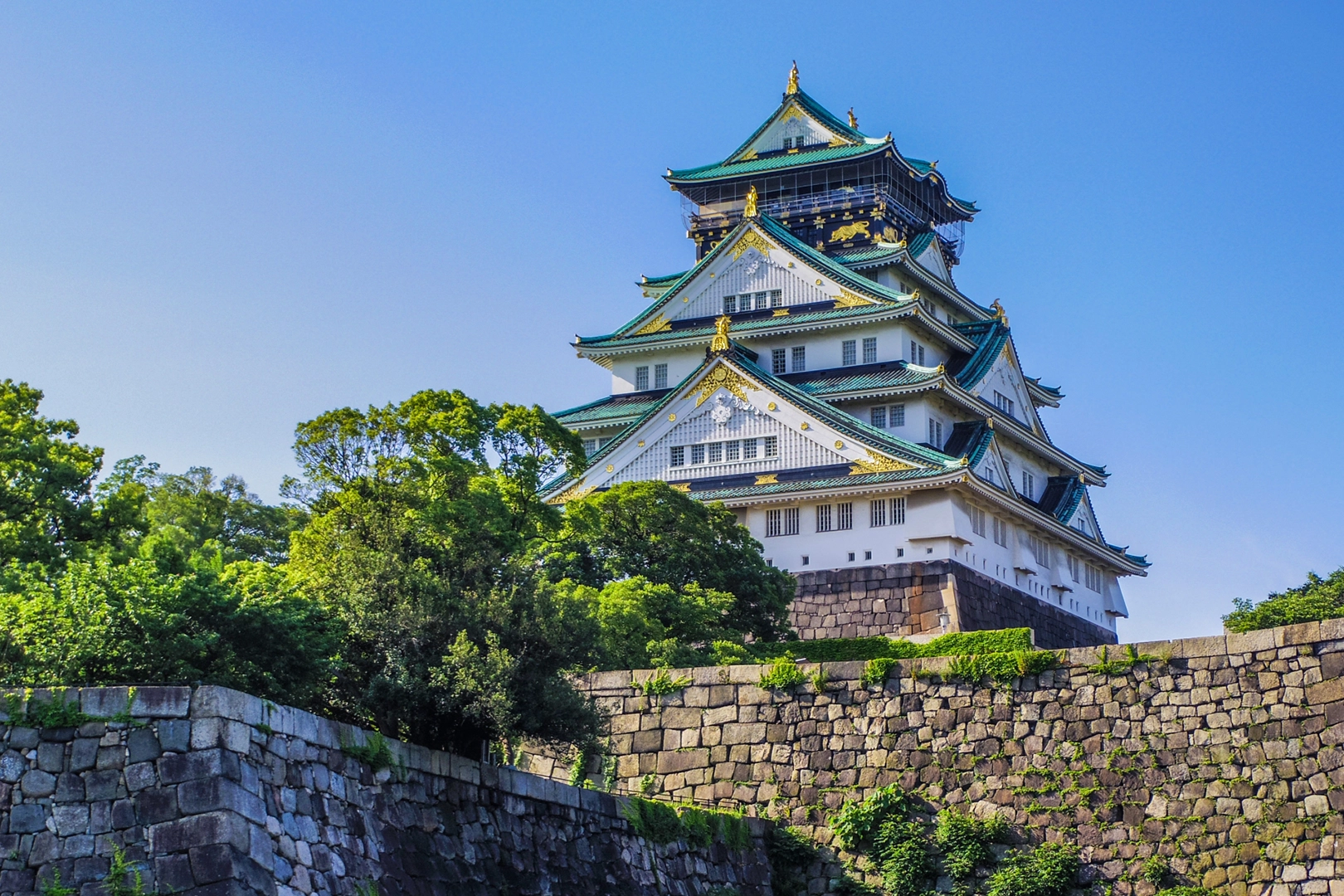 Osaka Castle Main Tower, a Registered Tangible Cultural Property of Japan