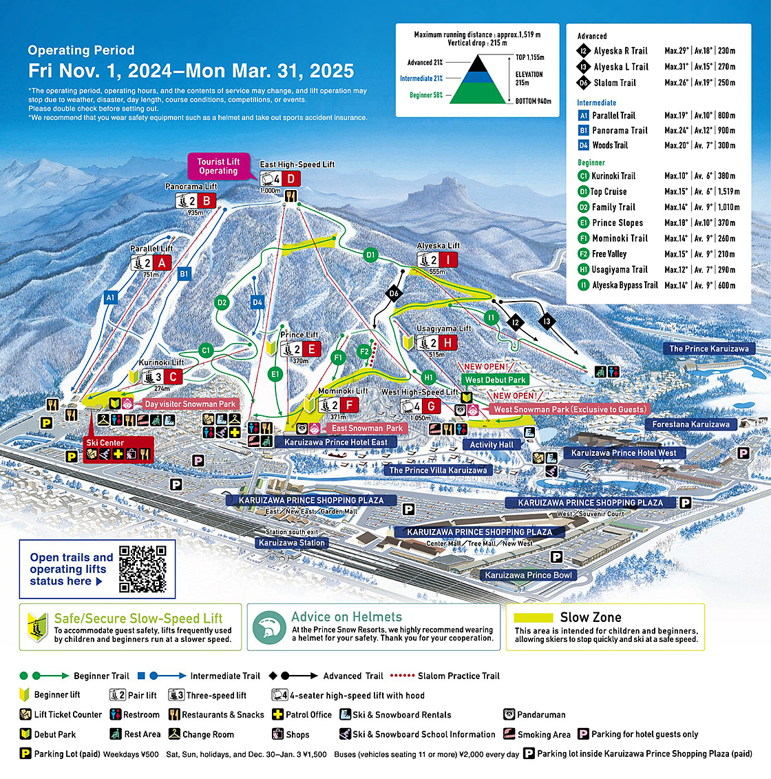 Karuizawa trail map