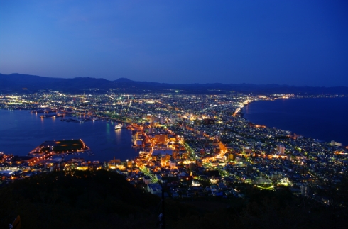 The night view from Mt. Hakodate