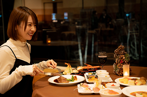 ～冬季限定～ 可選1道主菜 + 半自助晚餐（含晚餐與早餐）