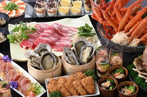 Stay with Crab ＆ Oyster Dinner Buffet Included