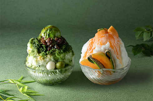 Enjoy shaved ice made with ingredients from Hokkaido