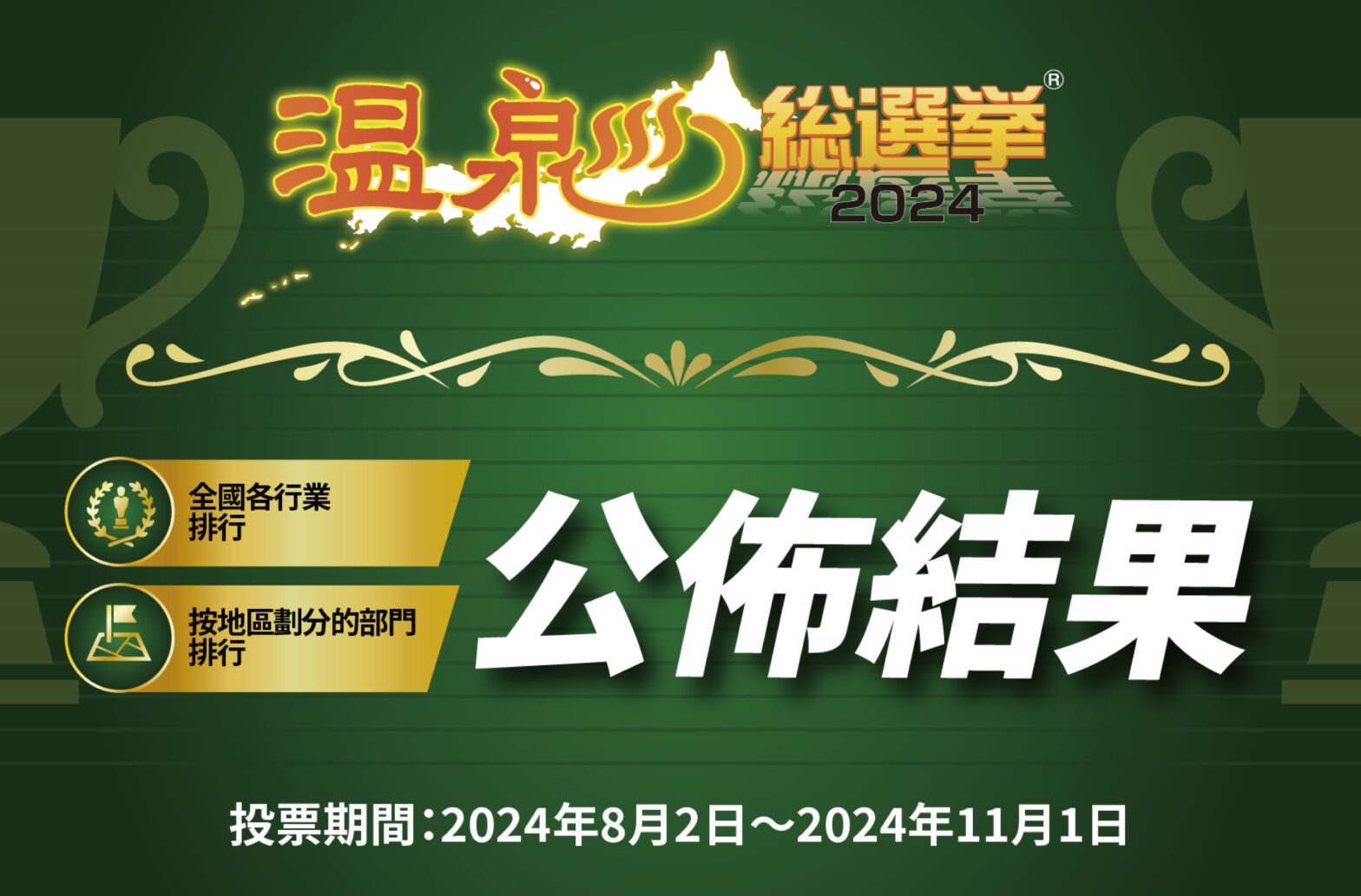 温泉総選挙2024　公佈結果