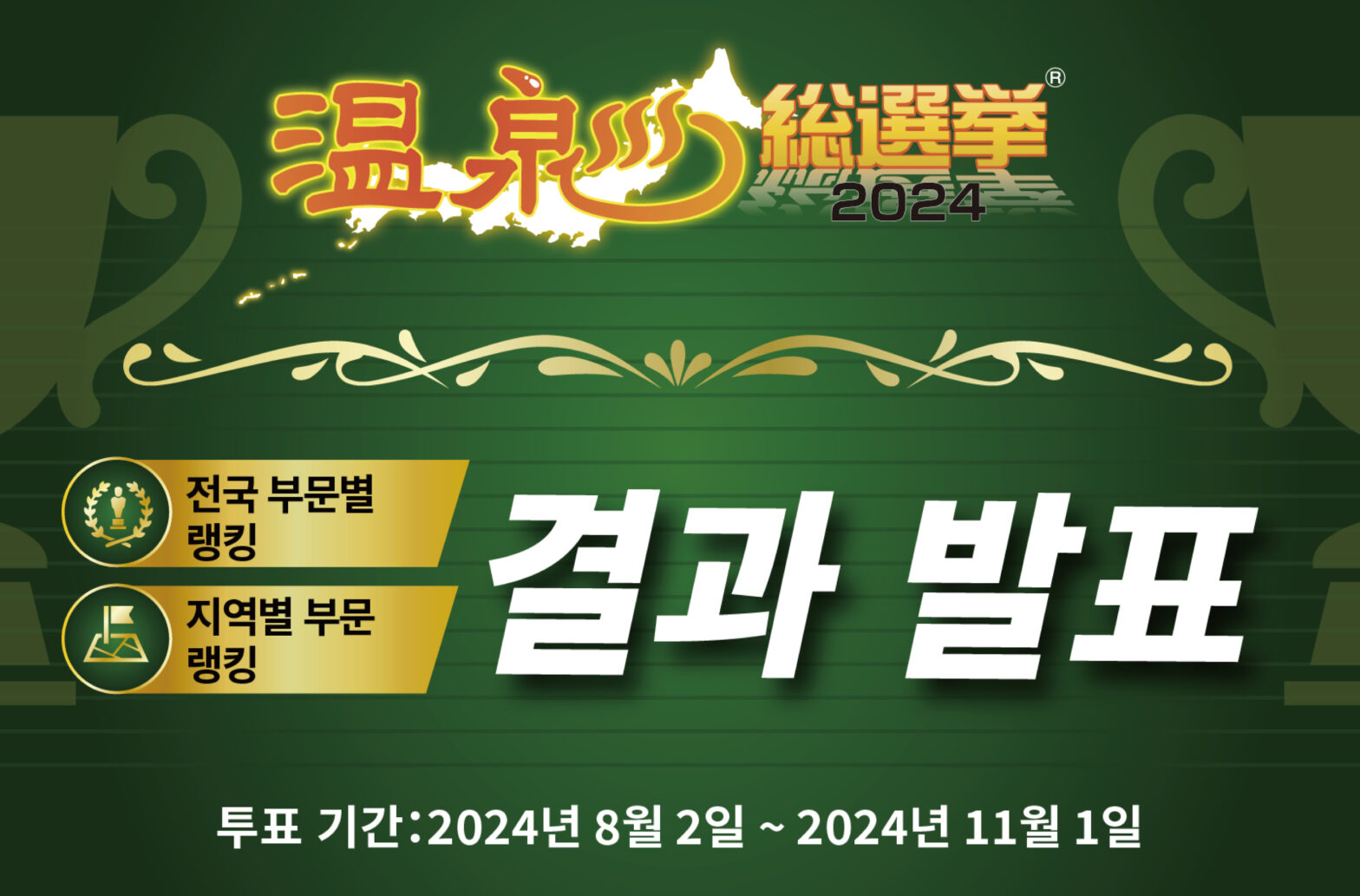 温泉総選挙2024　결과 발표