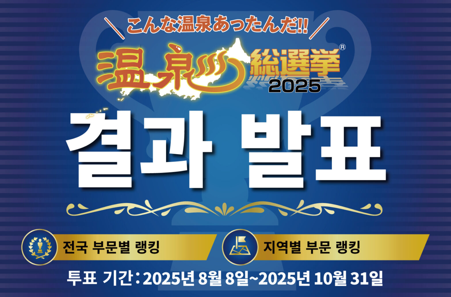 温泉総選挙2025　결과 발표