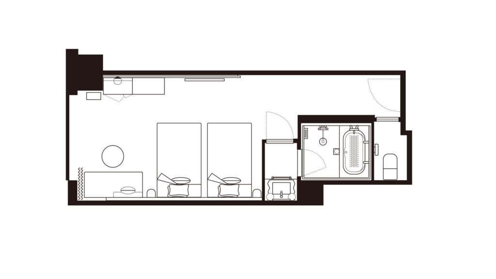 Deluxe Twin floor plan