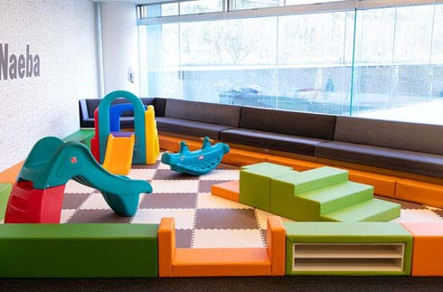 A kids space has been created at Restaurant Azalea.
