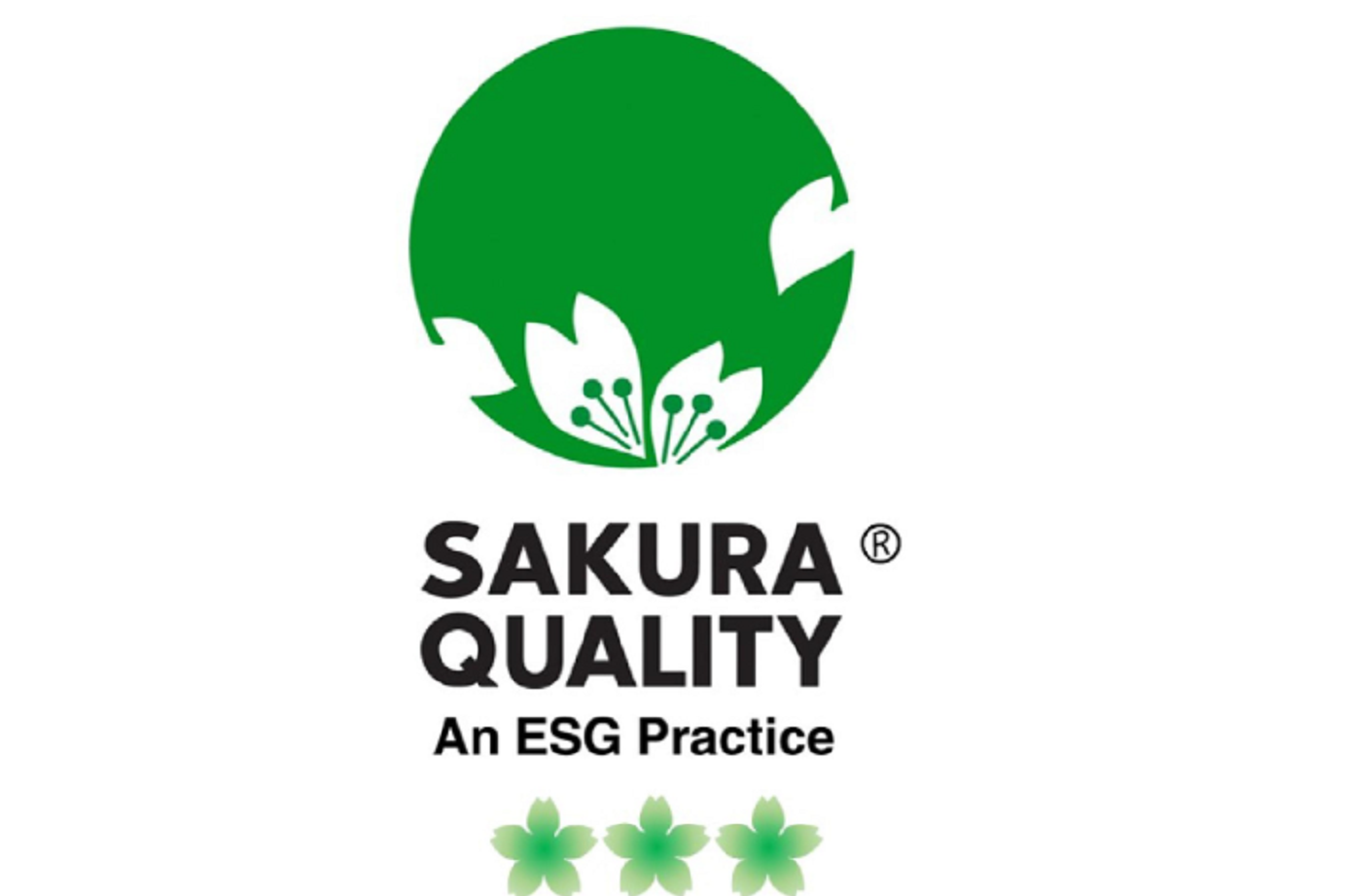 取得了Sakura Quality An ESG Practice（Sakura Quality Green）的“3禦衣黃櫻（三星）”。