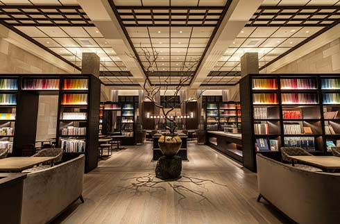 restaurant library the hotel seiryu