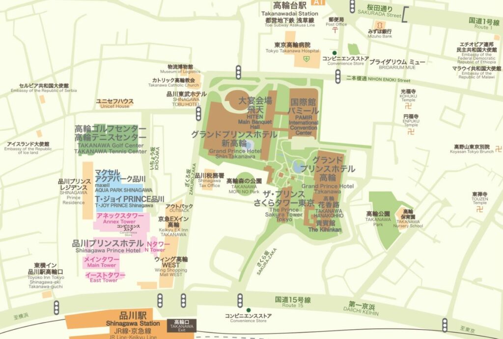 交通路线 - 新高轮格兰王子大饭店 -官方网站