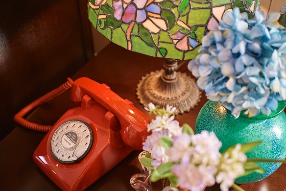 old-fashioned telephone