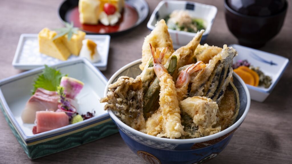 delicious tempura set