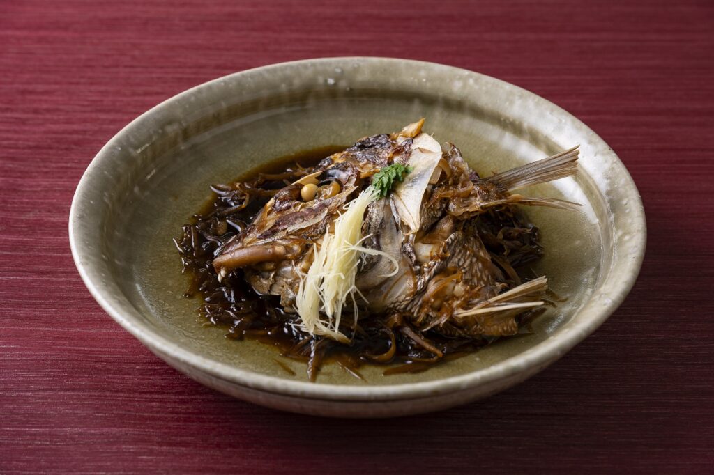 Japanese style simmered fish
