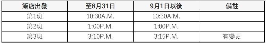 This image has an empty alt attribute; its file name is shuttle-bus-timetable-from-hotel.cn_.jpg