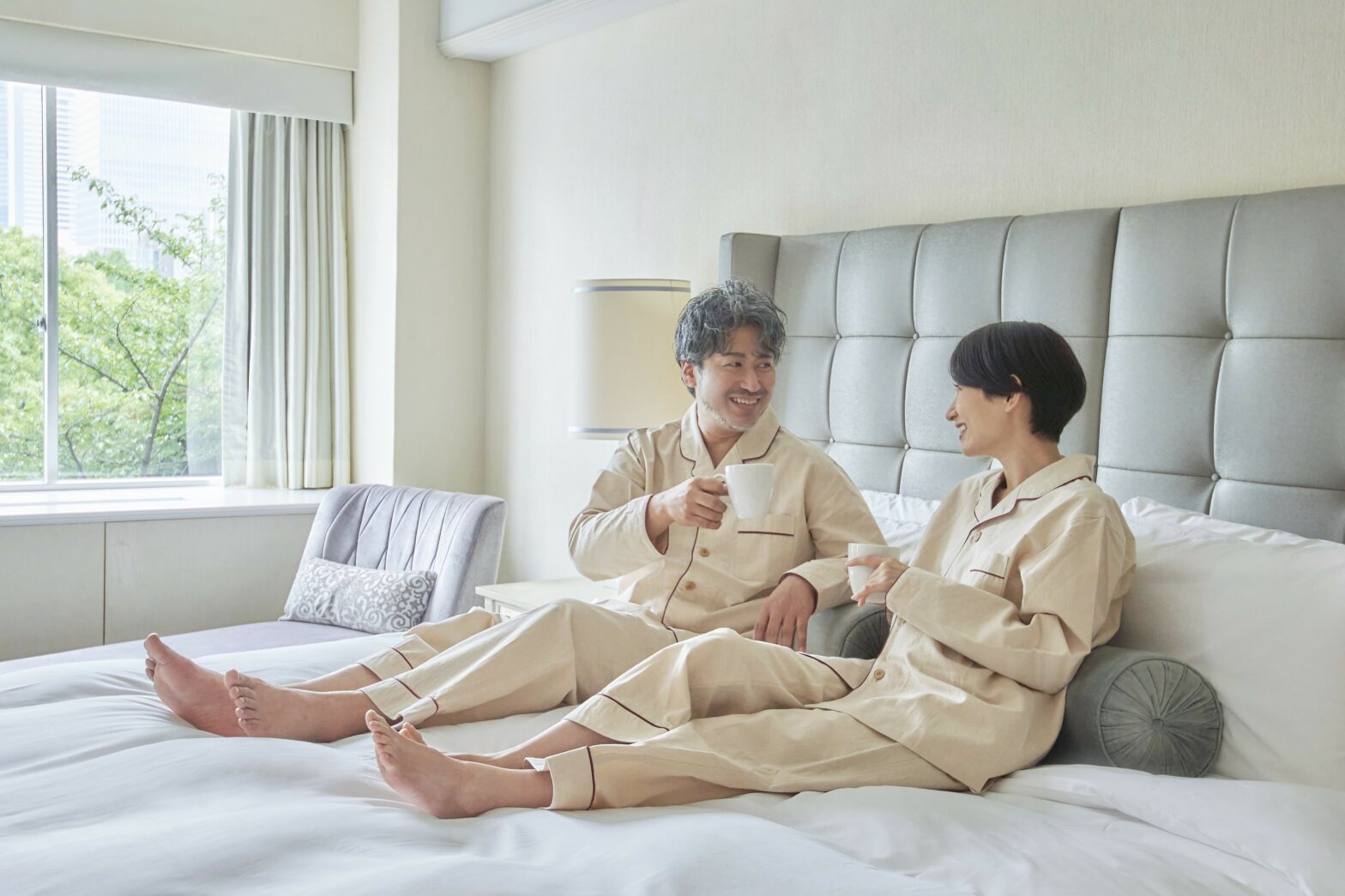 Green Sustainable Stay Package with Original Wooden Threads Pajamas